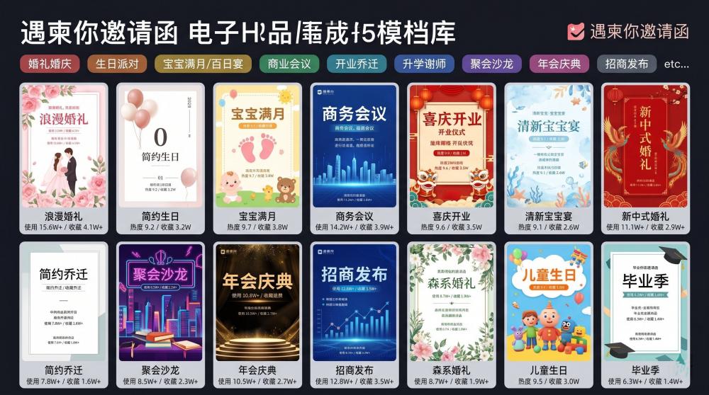 金榜题名必看！升学宴电子喜帖免费做，小白也能5分钟搞定✨